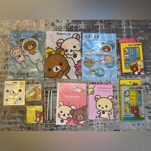 Rilakkuma & Korilakkuma Stationery Set with Folders and Pencils w/ Surprise Gift